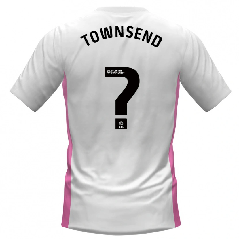 Danxen Homem Camisola Kadi Townsend #0 Branco Vermelho Alternativa 2025/26 Camisa