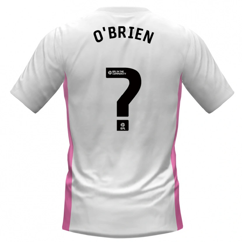 Danxen Homem Camisola Steph O'brien #0 Branco Vermelho Alternativa 2025/26 Camisa