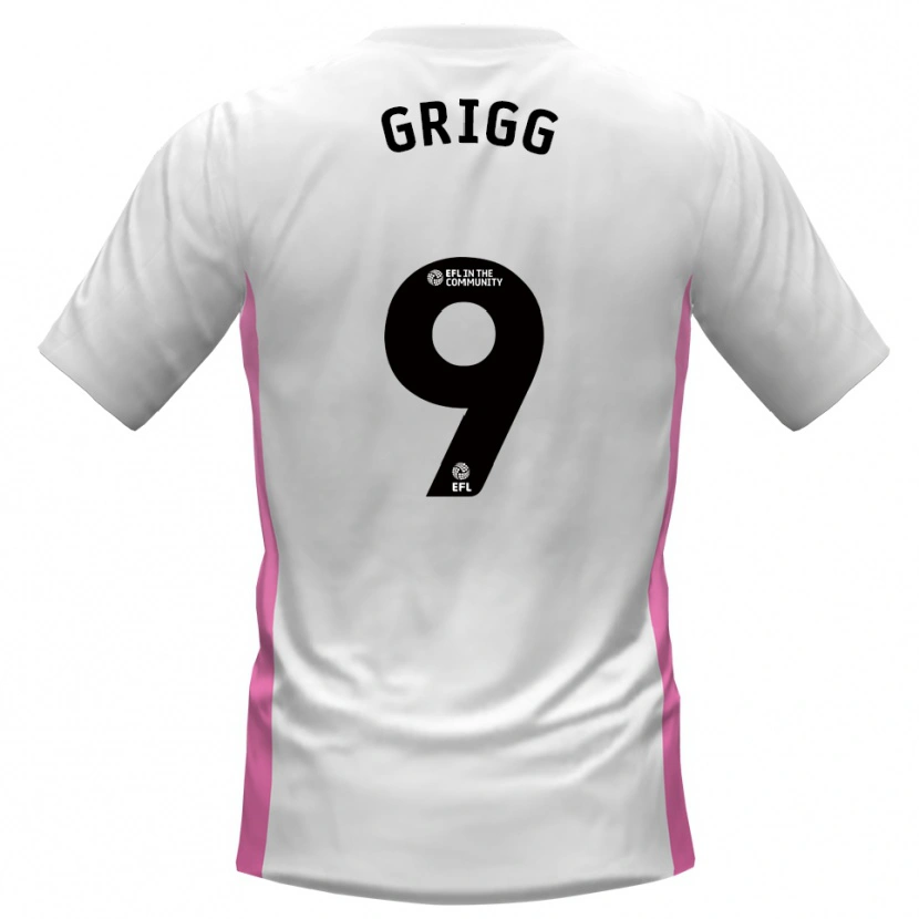 Danxen Homem Camisola Will Grigg #9 Branco Vermelho Alternativa 2025/26 Camisa