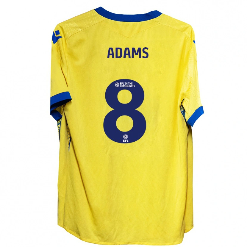 Danxen Homem Camisola Thalia Adams #8 Amarelo Azul Alternativa 2025/26 Camisa