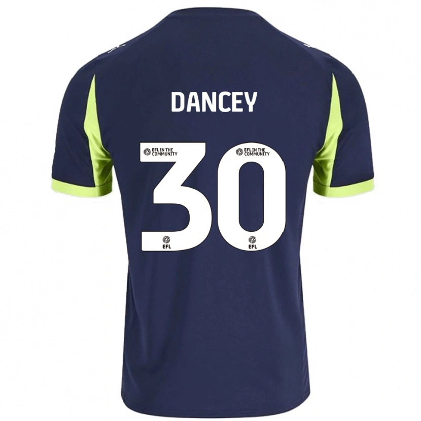 Danxen Homem Camisola Stan Dancey #30 Azul Marinho Verde Fluorescente Alternativa 2025/26 Camisa