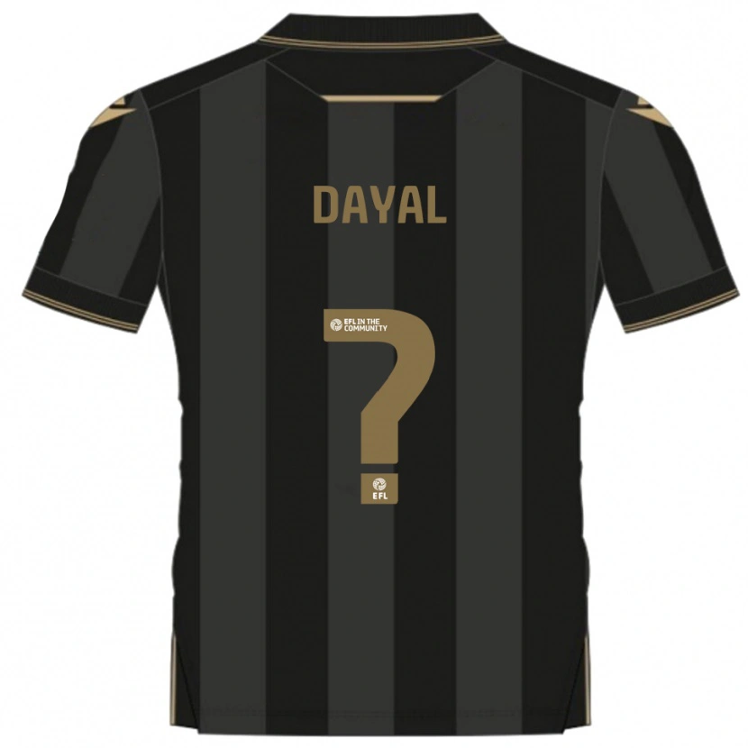 Danxen Homem Camisola Louie Dayal #0 Preto Dourado Alternativa 2025/26 Camisa