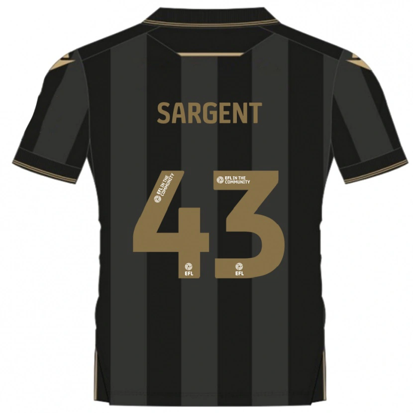 Danxen Homem Camisola Stan Sargent #43 Preto Dourado Alternativa 2025/26 Camisa