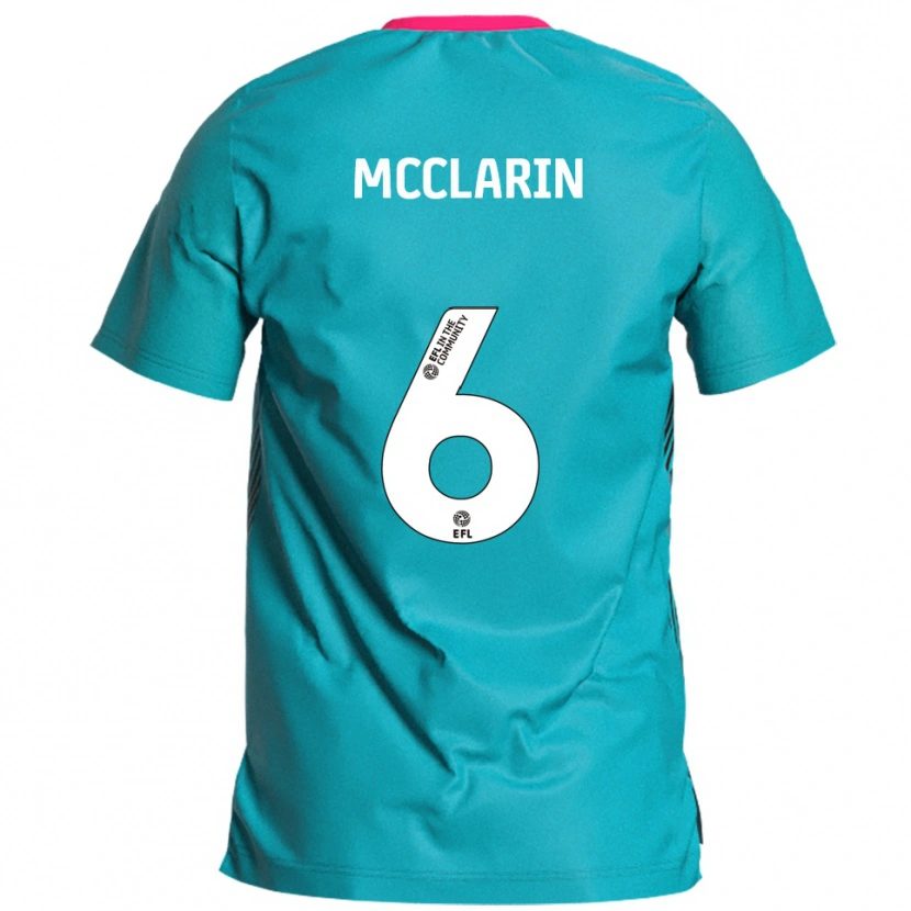 Danxen Homem Camisola Jack Mcclarin #6 Azul Celeste Rosa Alternativa 2025/26 Camisa