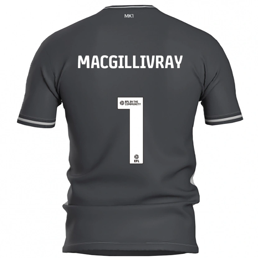 Danxen Homem Camisola Craig Macgillivray #1 Cinza Prata Alternativa 2025/26 Camisa