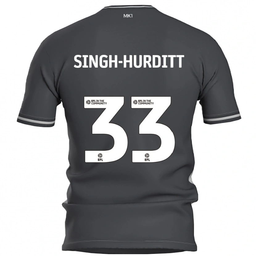 Danxen Homem Camisola Damerai Singh-Hurditt #33 Cinza Prata Alternativa 2025/26 Camisa