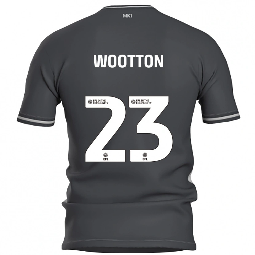 Danxen Homem Camisola Sydney Wootton #23 Cinza Prata Alternativa 2025/26 Camisa