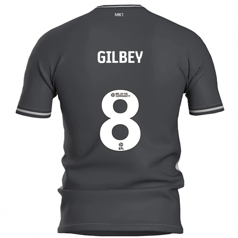 Danxen Homem Camisola Alex Gilbey #8 Cinza Prata Alternativa 2025/26 Camisa