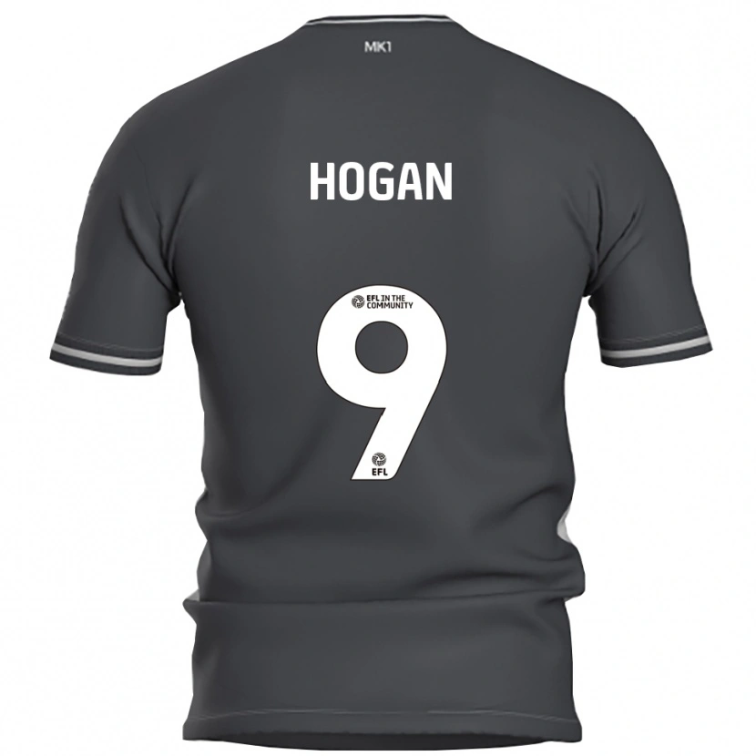 Danxen Homem Camisola Scott Hogan #9 Cinza Prata Alternativa 2025/26 Camisa