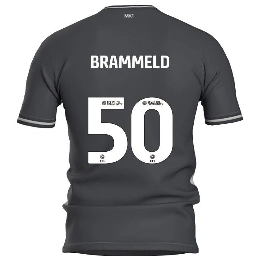Danxen Homem Camisola Michael Brammeld #50 Cinza Prata Alternativa 2025/26 Camisa