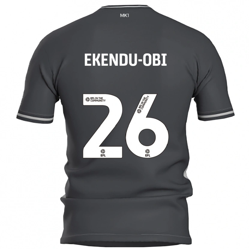 Danxen Homem Camisola Ugomma Ekendu-Obi #26 Cinza Prata Alternativa 2025/26 Camisa