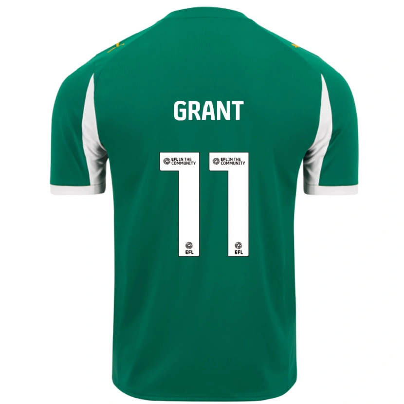 Danxen Homem Camisola Conor Grant #11 Verde Branco Alternativa 2025/26 Camisa