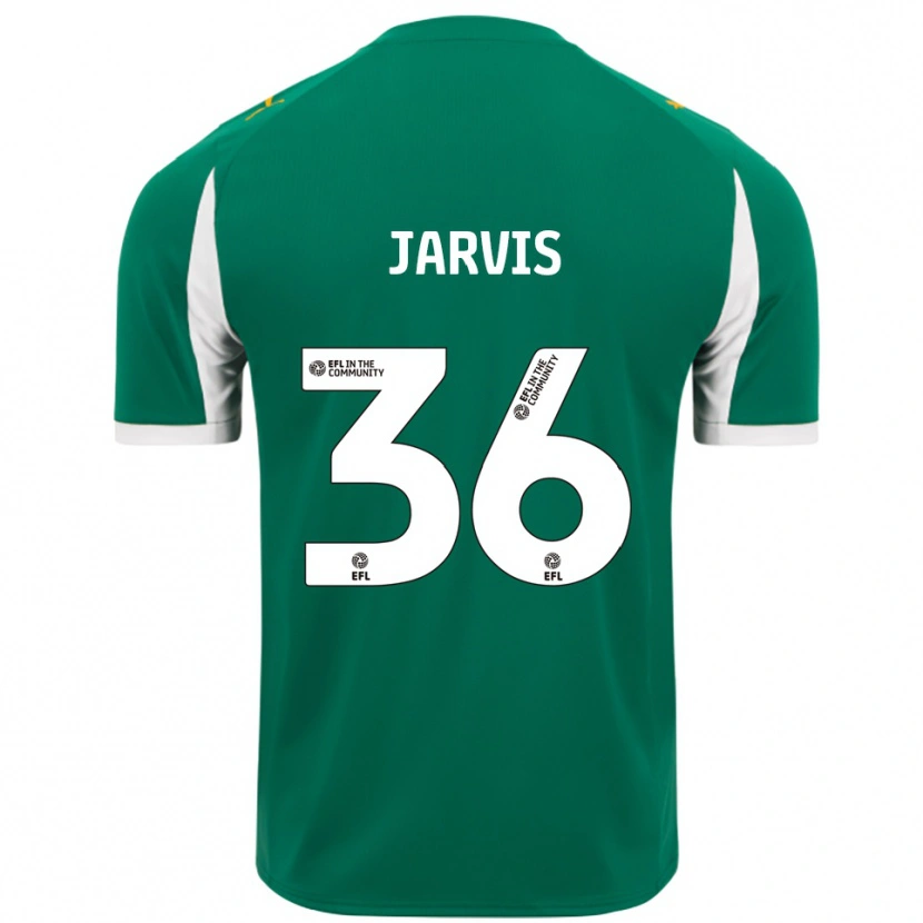 Danxen Homem Camisola Will Jarvis #36 Verde Branco Alternativa 2025/26 Camisa