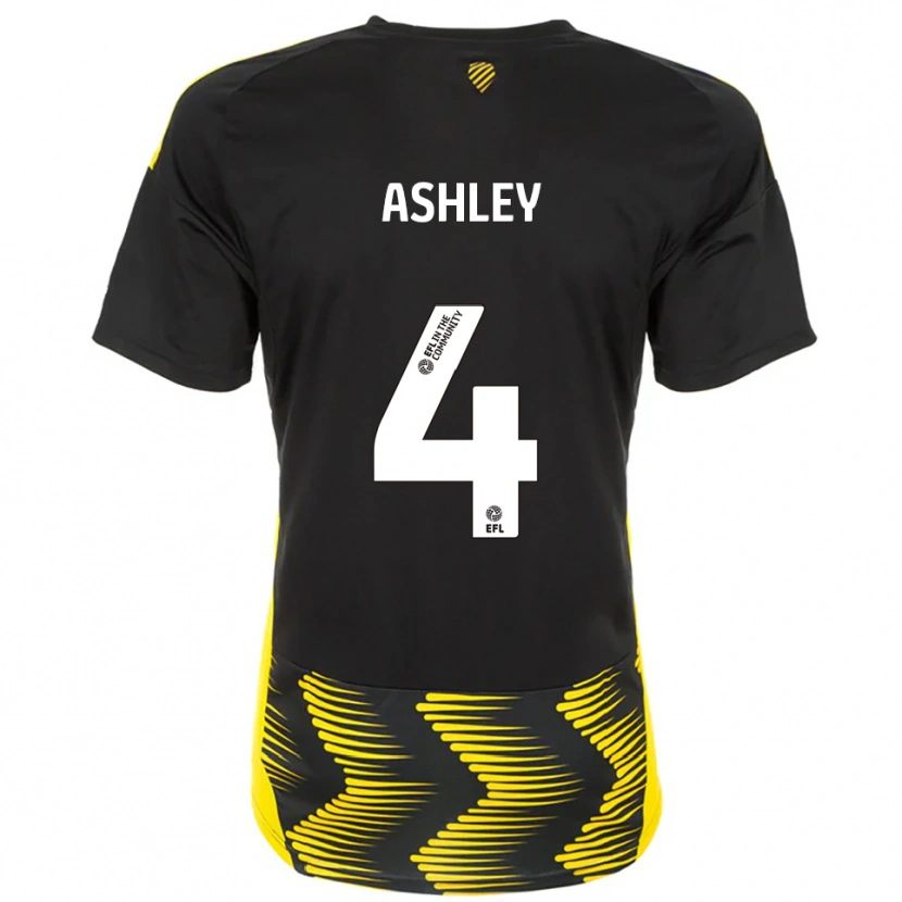 Danxen Homem Camisola Ossama Ashley #4 Preto Amarelo Alternativa 2025/26 Camisa