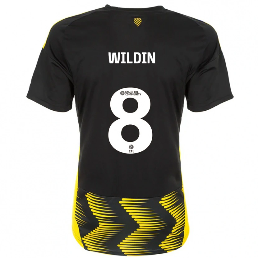 Danxen Homem Camisola Mia Wildin #8 Preto Amarelo Alternativa 2025/26 Camisa