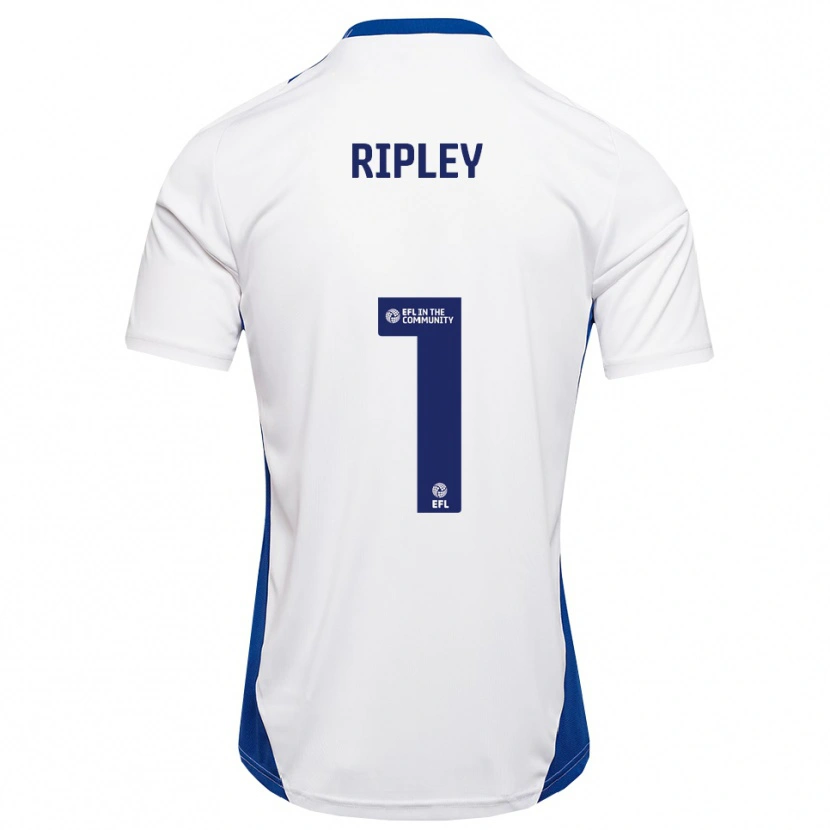 Danxen Homem Camisola Connor Ripley #1 Branco Azul Alternativa 2025/26 Camisa
