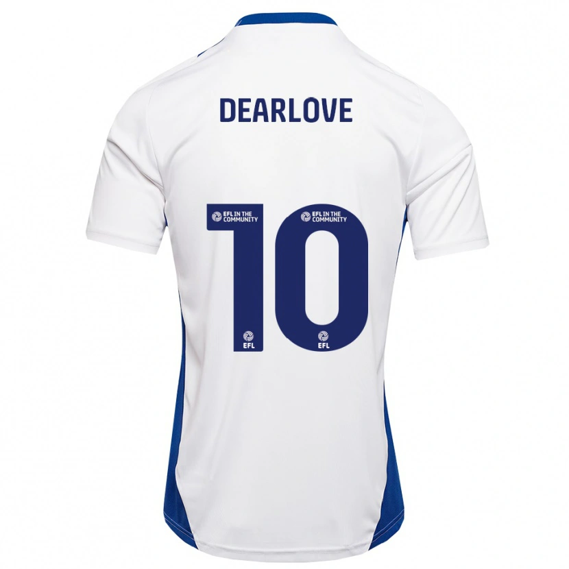 Danxen Homem Camisola Poppy Dearlove #10 Branco Azul Alternativa 2025/26 Camisa