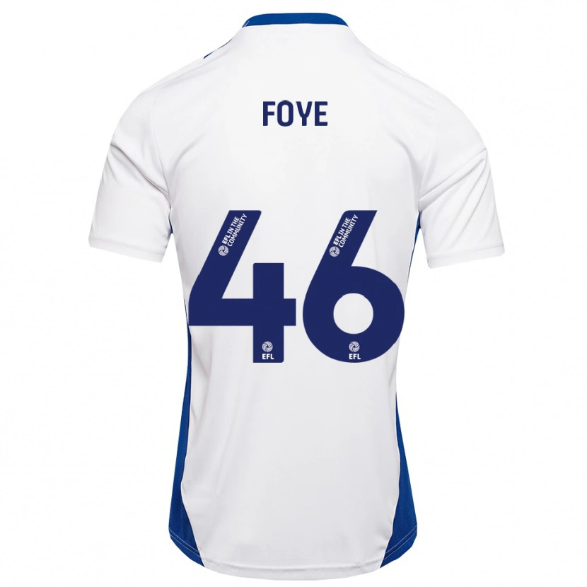 Danxen Homem Camisola Owen Foye #46 Branco Azul Alternativa 2025/26 Camisa
