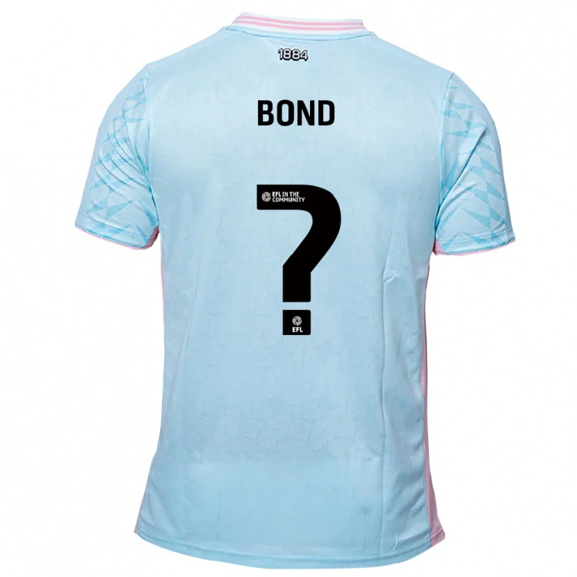 Danxen Homem Camisola Shaney Bond #0 Azul Celeste Rosa Alternativa 2025/26 Camisa