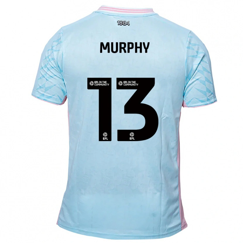 Danxen Homem Camisola Joe Murphy #13 Azul Celeste Rosa Alternativa 2025/26 Camisa