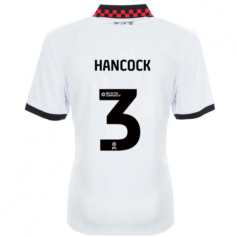 Danxen Homem Camisola Mason Hancock #3 Branco Preto Alternativa 2025/26 Camisa
