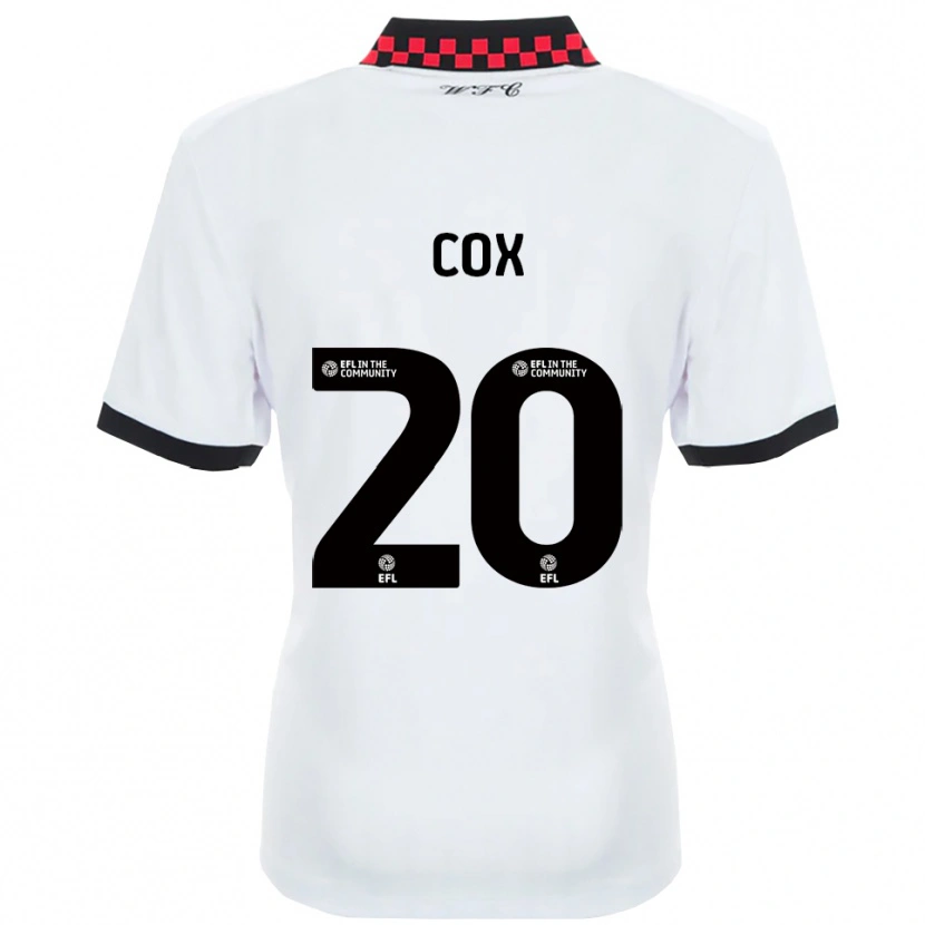 Danxen Homem Camisola Daniel Cox #20 Branco Preto Alternativa 2025/26 Camisa