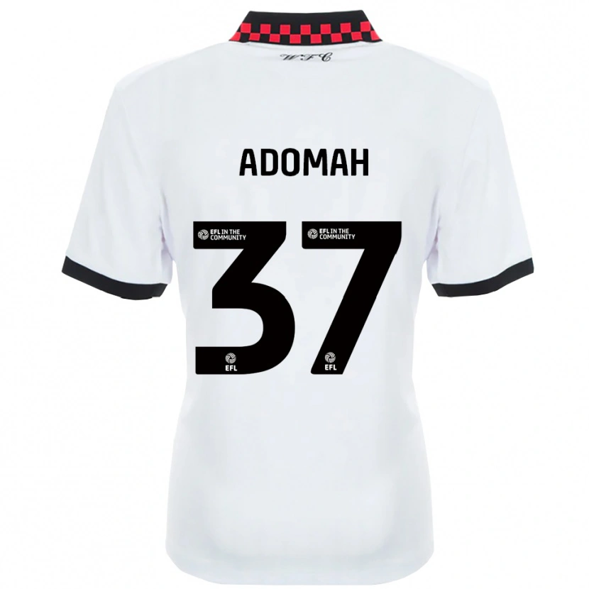 Danxen Homem Camisola Albert Adomah #37 Branco Preto Alternativa 2025/26 Camisa