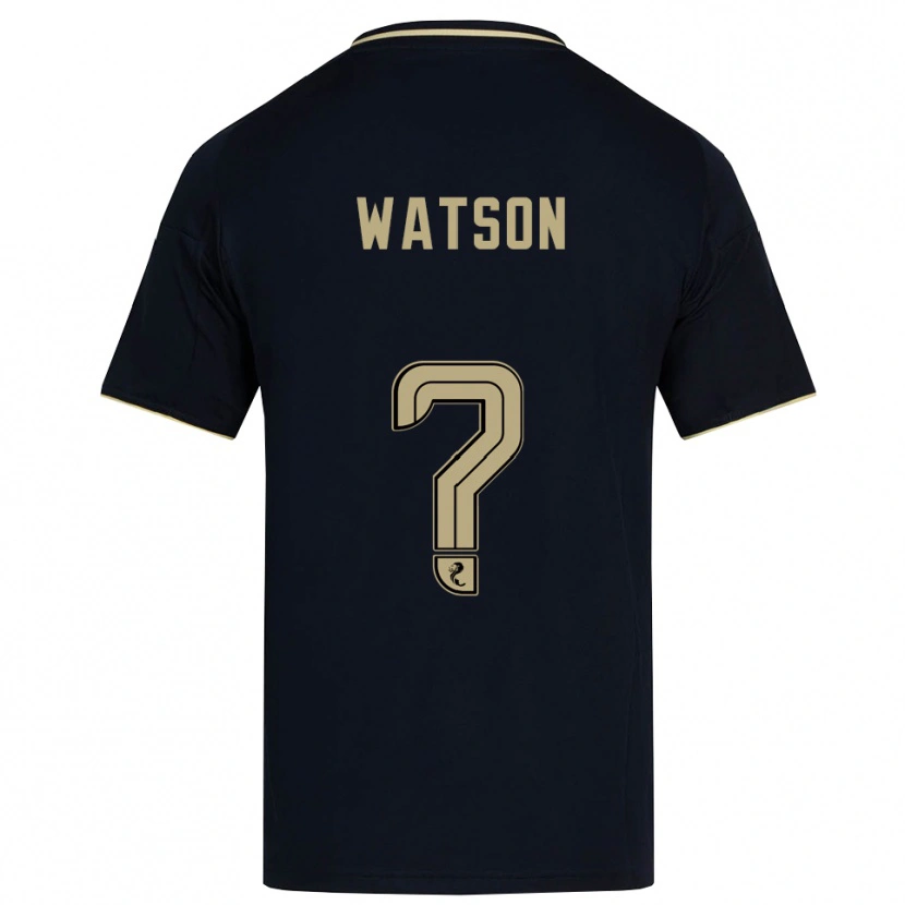 Danxen Homem Camisola Kai Watson #0 Azul Marinho Dourado Alternativa 2025/26 Camisa