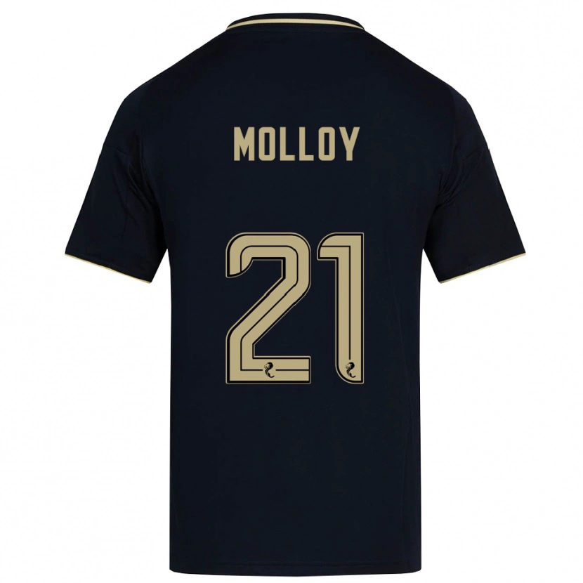 Danxen Homem Camisola Gavin Molloy #21 Azul Marinho Dourado Alternativa 2025/26 Camisa