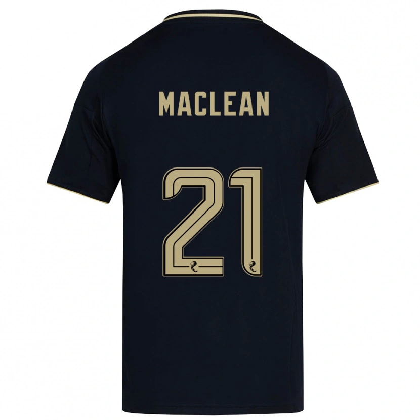 Danxen Homem Camisola Miriam Maclean #21 Azul Marinho Dourado Alternativa 2025/26 Camisa