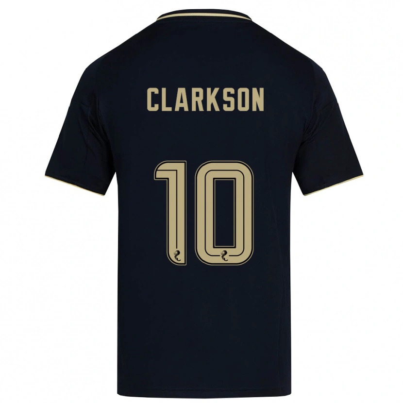 Danxen Homem Camisola Leighton Clarkson #10 Azul Marinho Dourado Alternativa 2025/26 Camisa