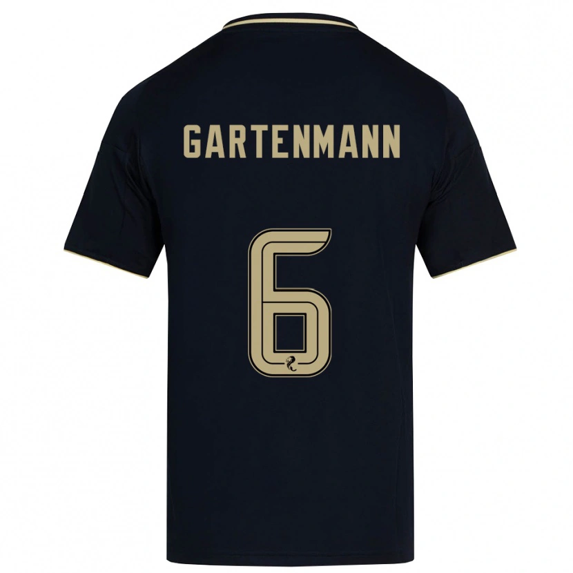 Danxen Homem Camisola Stefan Gartenmann #6 Azul Marinho Dourado Alternativa 2025/26 Camisa