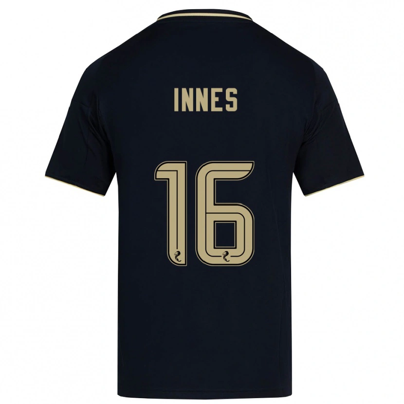 Danxen Homem Camisola Hannah Innes #16 Azul Marinho Dourado Alternativa 2025/26 Camisa