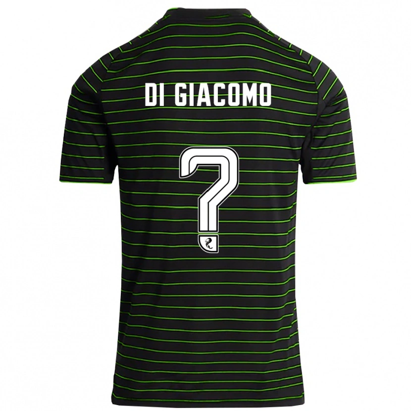 Danxen Homem Camisola Rocco Di Giacomo #0 Preto Verde Alternativa 2025/26 Camisa