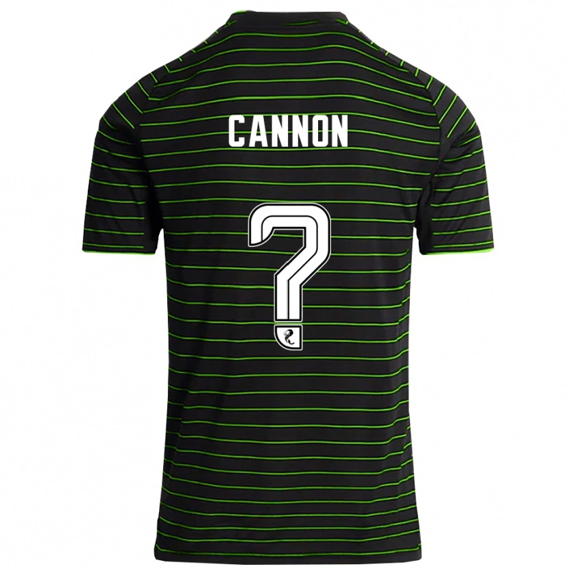 Danxen Homem Camisola Aidan Cannon #0 Preto Verde Alternativa 2025/26 Camisa