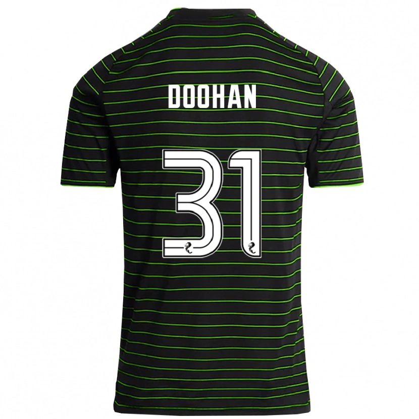 Danxen Homem Camisola Ross Doohan #31 Preto Verde Alternativa 2025/26 Camisa