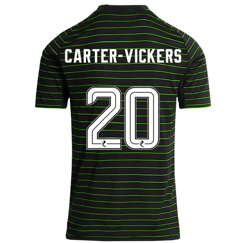 Danxen Homem Camisola Cameron Carter-Vickers #20 Preto Verde Alternativa 2025/26 Camisa