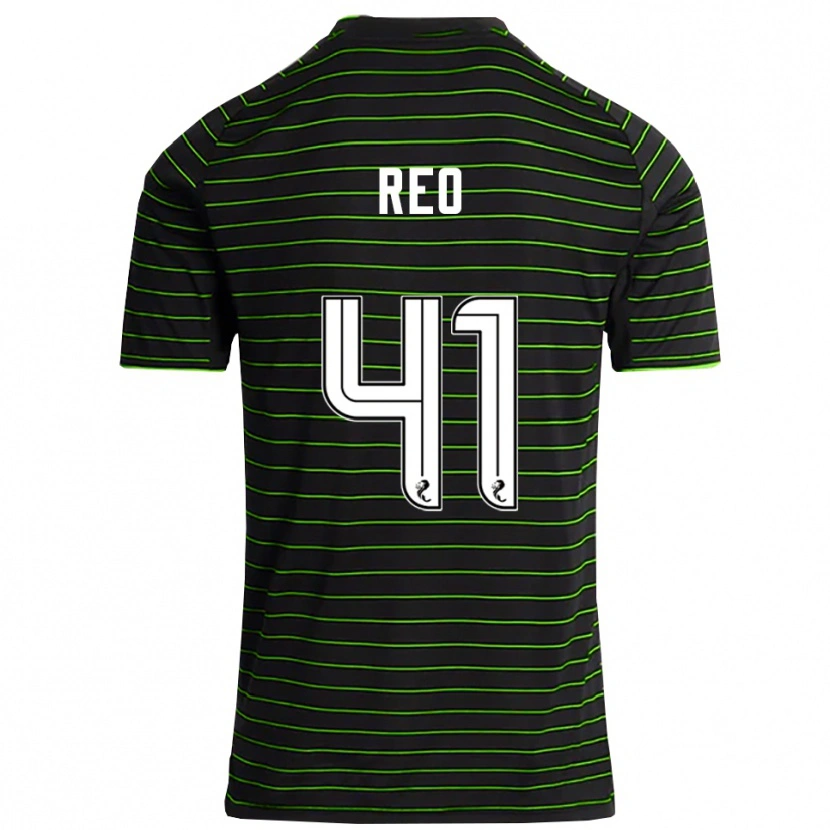 Danxen Homem Camisola Reo Hatate #41 Preto Verde Alternativa 2025/26 Camisa