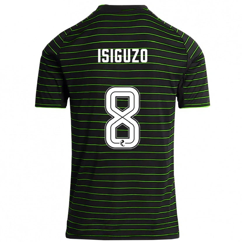 Danxen Homem Camisola Samuel Isiguzo #8 Preto Verde Alternativa 2025/26 Camisa