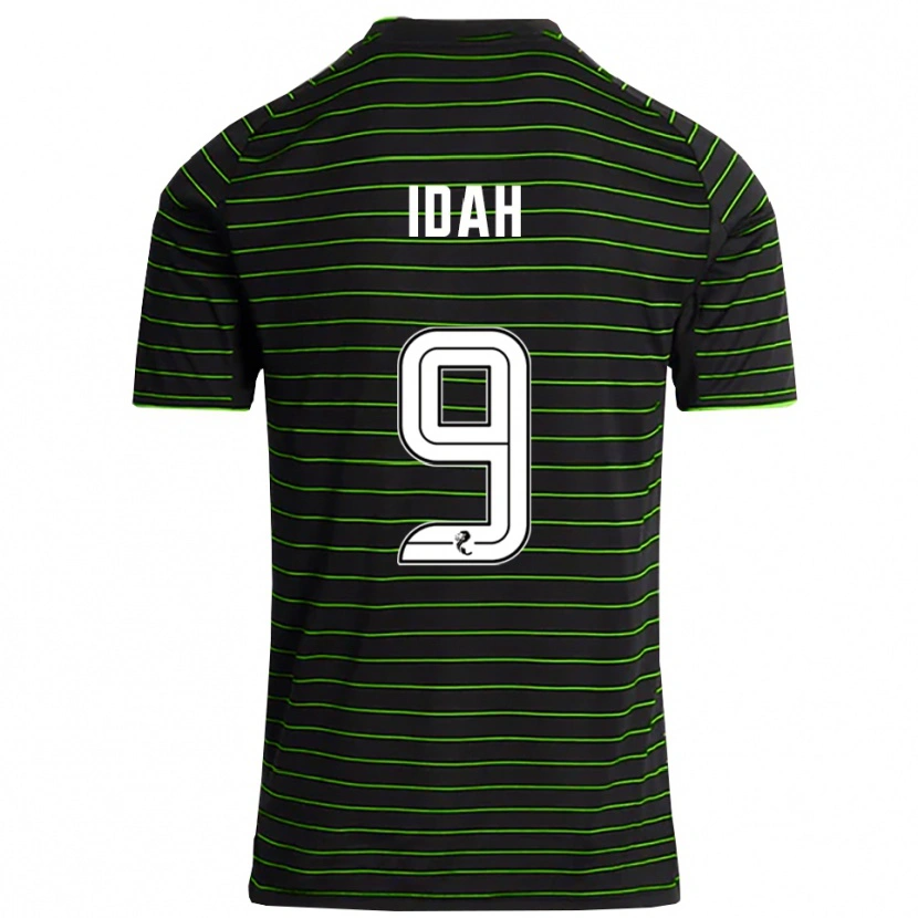 Danxen Homem Camisola Adam Idah #9 Preto Verde Alternativa 2025/26 Camisa