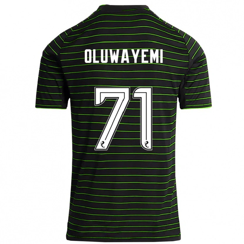 Danxen Homem Camisola Tobi Oluwayemi #71 Preto Verde Alternativa 2025/26 Camisa
