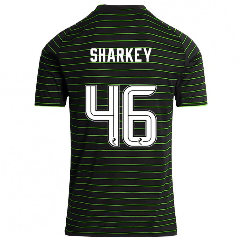Danxen Homem Camisola Amy Sharkey #46 Preto Verde Alternativa 2025/26 Camisa
