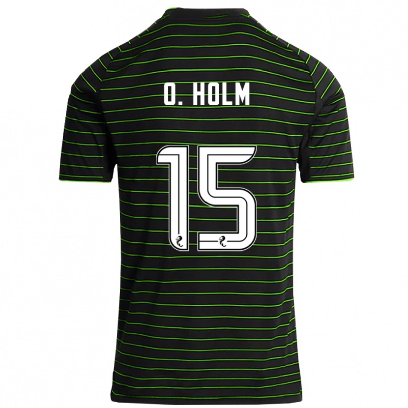 Danxen Homem Camisola Odin Thiago Holm #15 Preto Verde Alternativa 2025/26 Camisa