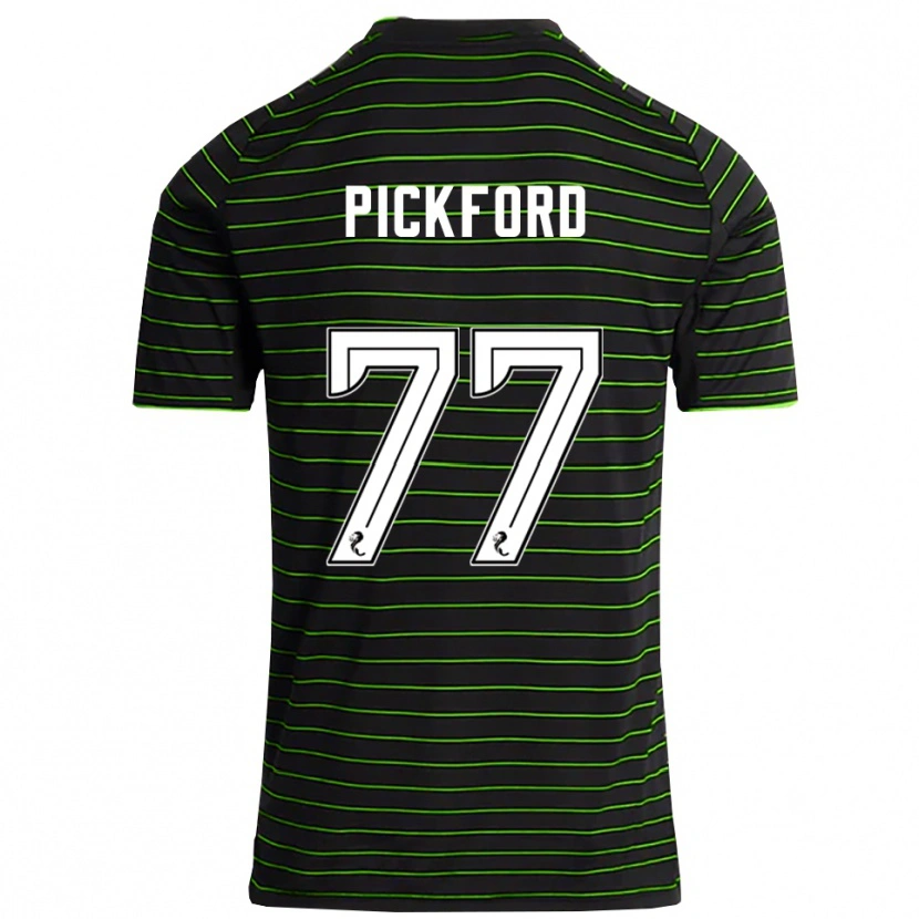 Danxen Homem Camisola Tom Pickford #77 Preto Verde Alternativa 2025/26 Camisa