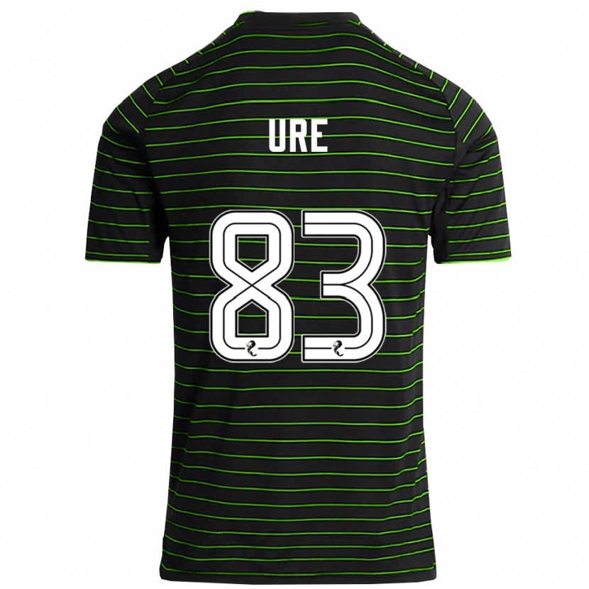 Danxen Homem Camisola Kyle Ure #83 Preto Verde Alternativa 2025/26 Camisa