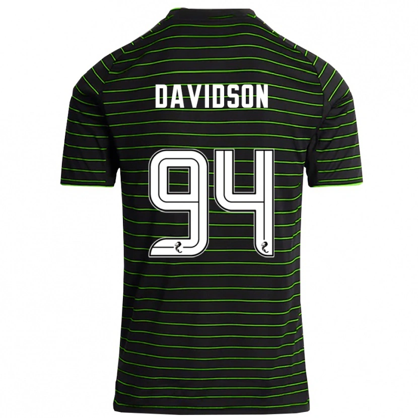 Danxen Homem Camisola Bruno Davidson #94 Preto Verde Alternativa 2025/26 Camisa