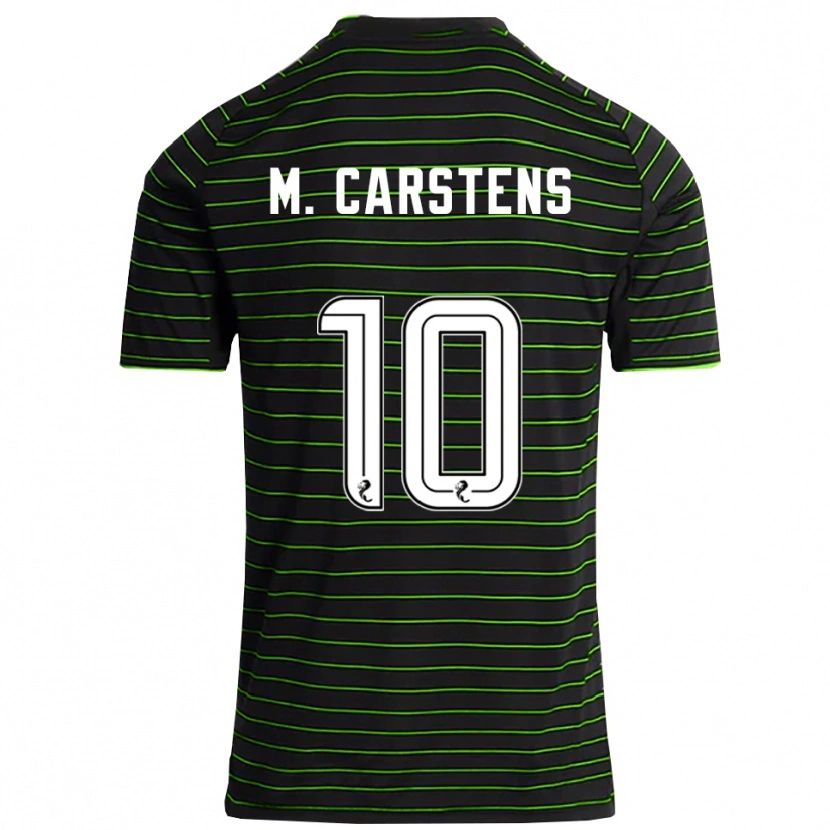 Danxen Homem Camisola Mathilde Carstens #10 Preto Verde Alternativa 2025/26 Camisa
