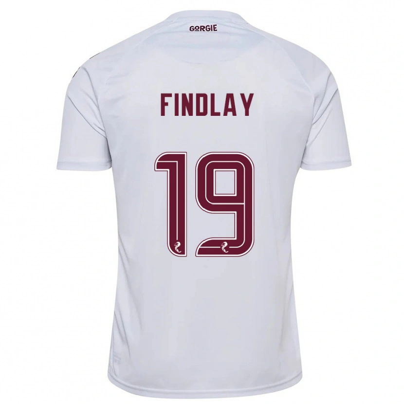 Danxen Homem Camisola Stuart Findlay #19 Branco Vinho Alternativa 2025/26 Camisa