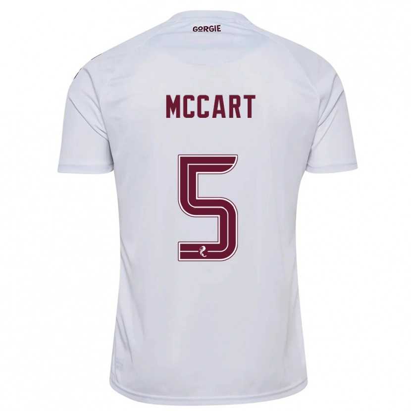 Danxen Homem Camisola Jamie Mccart #5 Branco Vinho Alternativa 2025/26 Camisa