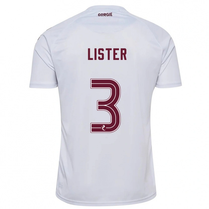 Danxen Homem Camisola Henry James #3 Branco Vinho Alternativa 2025/26 Camisa